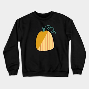 Yellow Patchwork Pumpkin Crewneck Sweatshirt